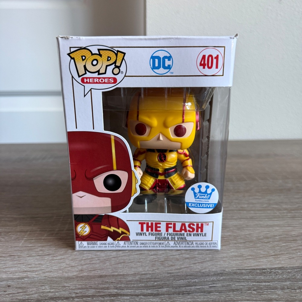 Funko Pop Heroes DC The Flash Imperial Palace 401 Funko Shop Exclusive Yellow